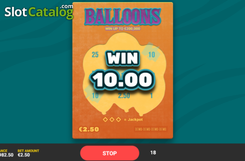 Οθόνη5. Balloons Κουλοχέρης