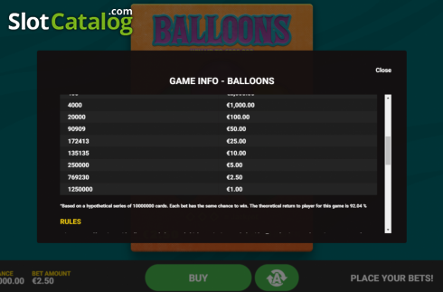 Οθόνη8. Balloons Κουλοχέρης