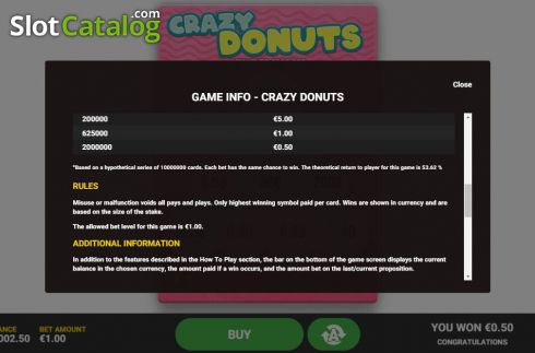 Οθόνη8. Crazy Donuts Κουλοχέρης