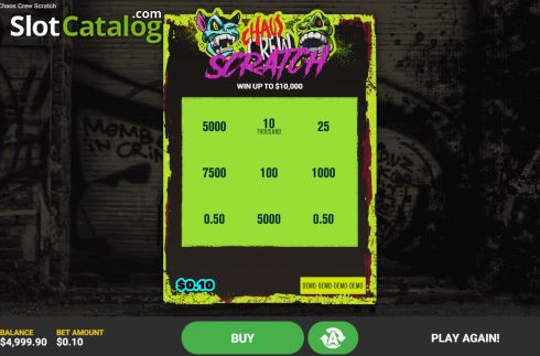Οθόνη4. Chaos Crew Scratch Κουλοχέρης 