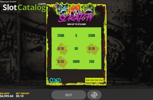 Οθόνη5. Chaos Crew Scratch Κουλοχέρης 