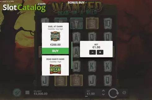Οθόνη5. Wanted Dead or a Wild Κουλοχέρης