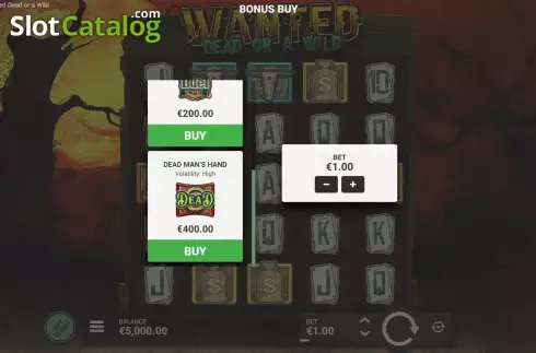 Οθόνη6. Wanted Dead or a Wild Κουλοχέρης