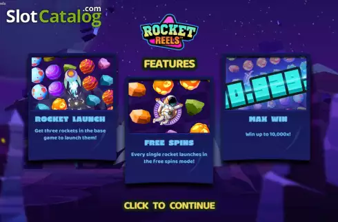 Οθόνη2. Rocket Reels Κουλοχέρης