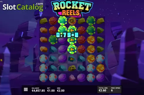 Οθόνη9. Rocket Reels Κουλοχέρης