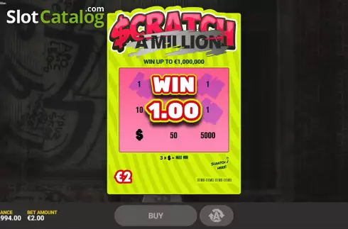 Οθόνη5. Scratch A Million Κουλοχέρης 