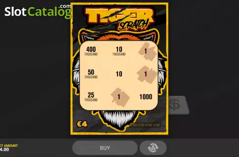 Οθόνη3. Tiger Scratch Κουλοχέρης