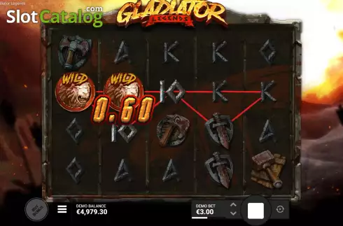 Οθόνη4. Gladiator Legends Κουλοχέρης 