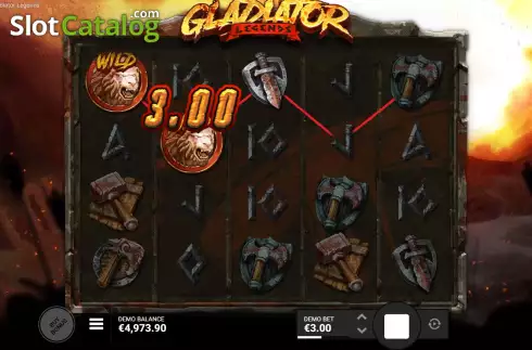 Οθόνη5. Gladiator Legends Κουλοχέρης 