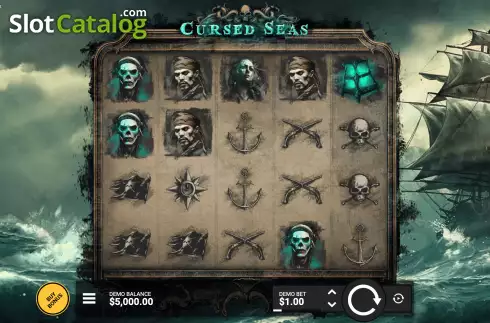 Οθόνη3. Cursed Seas (Hacksaw Gaming) Κουλοχέρης