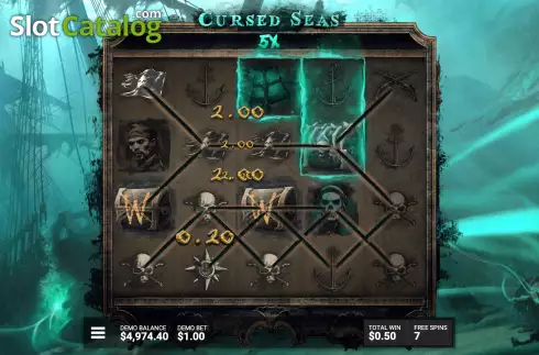Οθόνη7. Cursed Seas (Hacksaw Gaming) Κουλοχέρης
