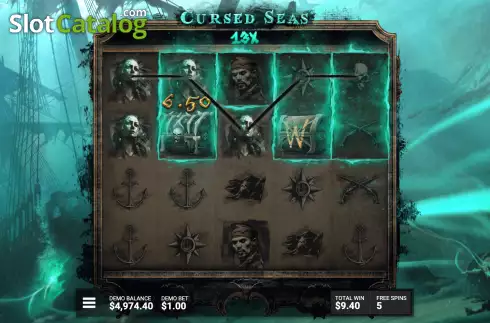 Οθόνη8. Cursed Seas (Hacksaw Gaming) Κουλοχέρης