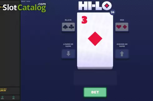 Οθόνη2. Hi-Lo (Hacksaw Gaming) Κουλοχέρης