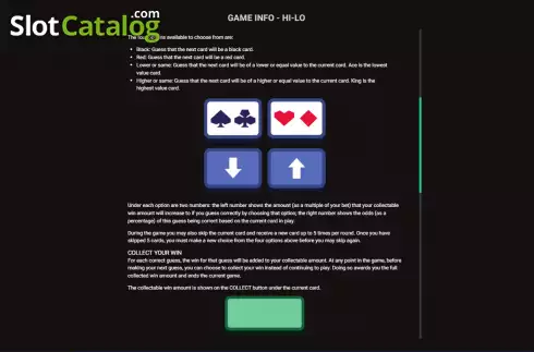 Οθόνη6. Hi-Lo (Hacksaw Gaming) Κουλοχέρης