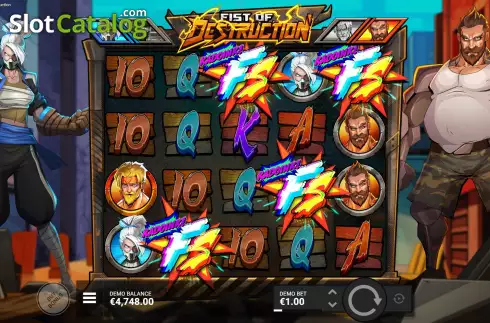 Οθόνη7. Fist of Destruction Κουλοχέρης