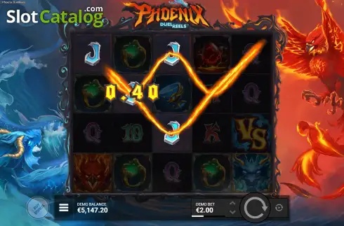 Οθόνη2. Phoenix DuelReels Κουλοχέρης