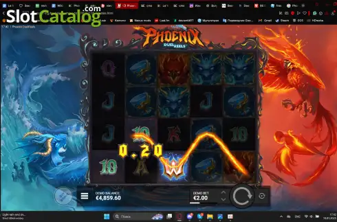 Οθόνη5. Phoenix DuelReels Κουλοχέρης