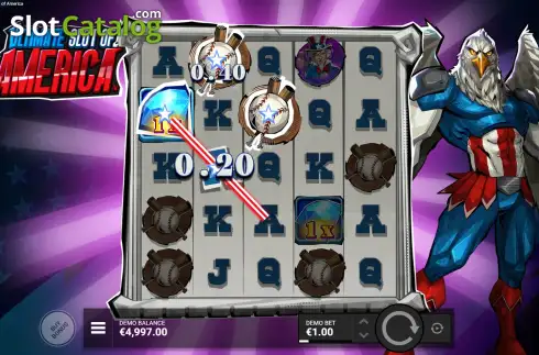 Οθόνη5. Ultimate Slot of America Κουλοχέρης