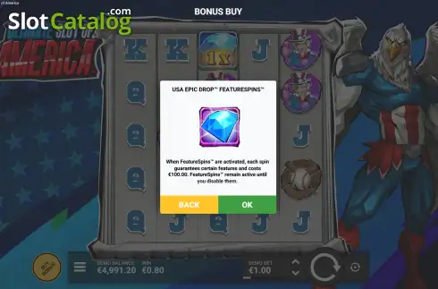 Οθόνη6. Ultimate Slot of America Κουλοχέρης