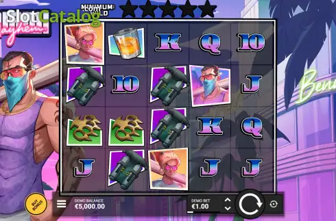 Οθόνη3. Miami Mayhem Κουλοχέρης