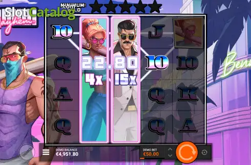 Οθόνη7. Miami Mayhem Κουλοχέρης
