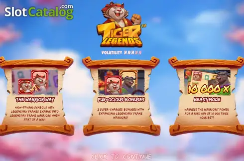 Οθόνη2. Tiger Legends Κουλοχέρης