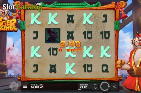 Οθόνη4. Tiger Legends Κουλοχέρης