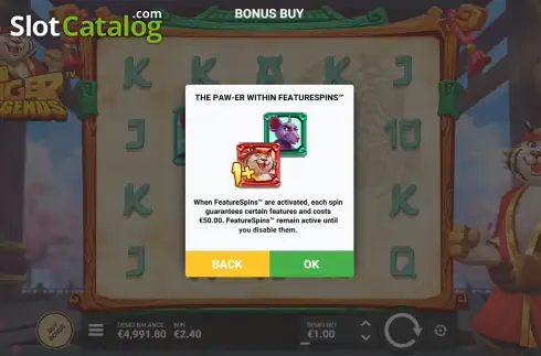 Οθόνη5. Tiger Legends Κουλοχέρης