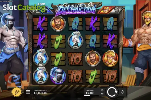 Οθόνη2. Fist of Destruction Megamultiplier Κουλοχέρης