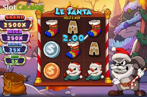 Οθόνη3. Le Santa Hold & Win Κουλοχέρης 