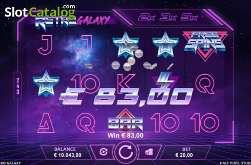 Οθόνη4. Retro Galaxy Κουλοχέρης 