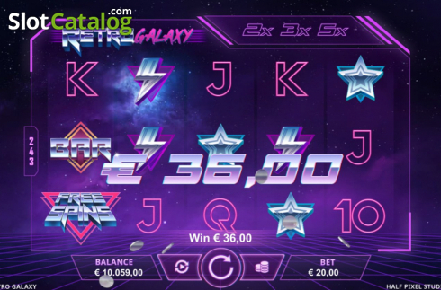 Οθόνη5. Retro Galaxy Κουλοχέρης 