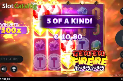 Οθόνη4. Gem Fire Frenzy Κουλοχέρης 