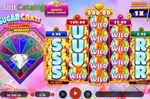 Οθόνη2. Sugar Craze Rising Rewards Κουλοχέρης