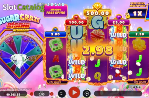 Οθόνη3. Sugar Craze Rising Rewards Κουλοχέρης