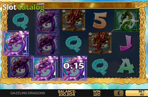 Οθόνη5. Dazzling Dragons Κουλοχέρης