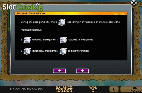 Οθόνη6. Dazzling Dragons Κουλοχέρης