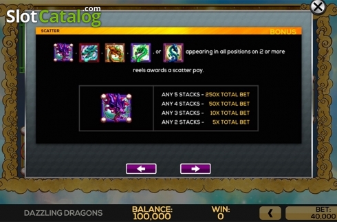 Οθόνη8. Dazzling Dragons Κουλοχέρης