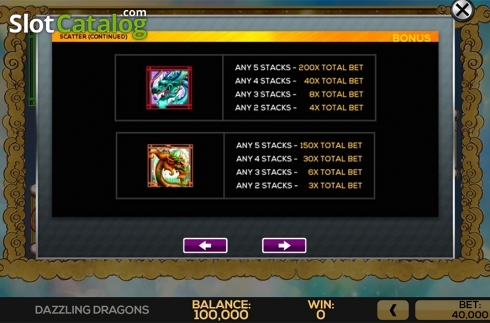 Οθόνη9. Dazzling Dragons Κουλοχέρης