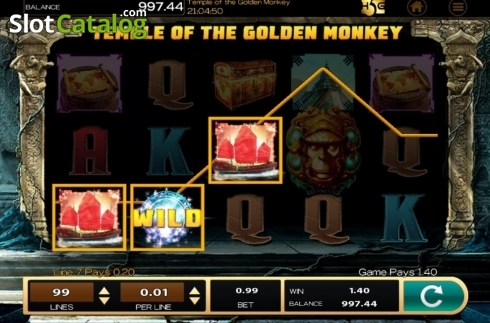 Οθόνη3. Temple of the Golden Monkey Κουλοχέρης