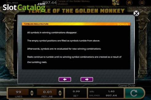 Οθόνη9. Temple of the Golden Monkey Κουλοχέρης