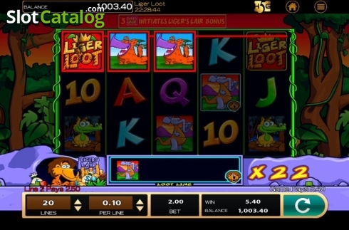 Οθόνη3. Liger Loot Κουλοχέρης 