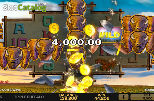 Οθόνη4. Triple Buffalo Κουλοχέρης