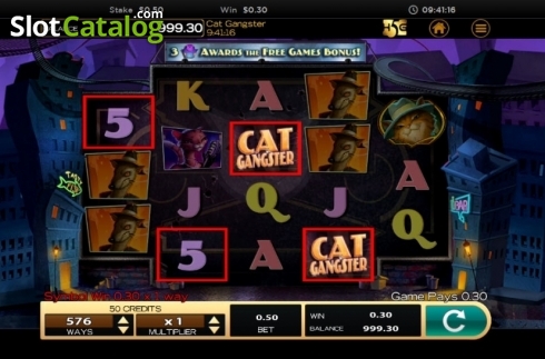 Οθόνη3. Cat Gangster Κουλοχέρης