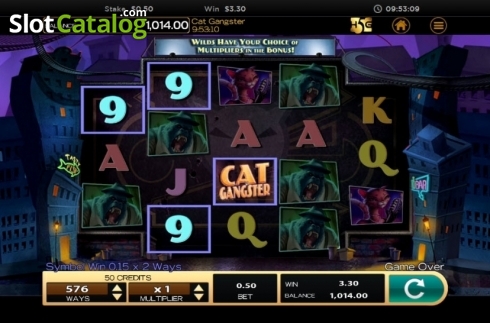 Οθόνη5. Cat Gangster Κουλοχέρης