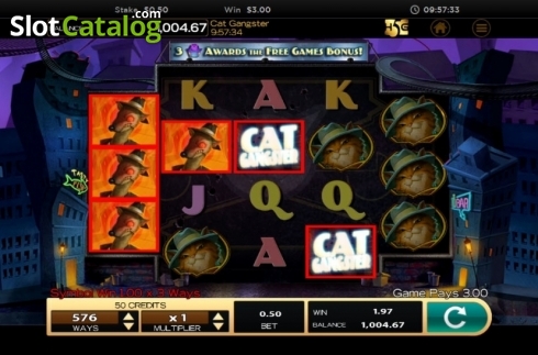 Οθόνη6. Cat Gangster Κουλοχέρης