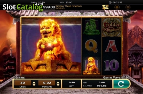 Οθόνη5. Golden Three Kingdom Κουλοχέρης
