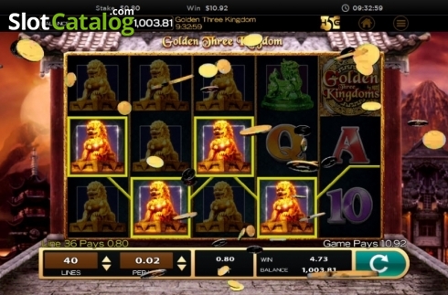 Οθόνη6. Golden Three Kingdom Κουλοχέρης