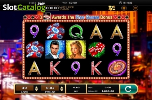 Οθόνη2. Lucky Strip Κουλοχέρης