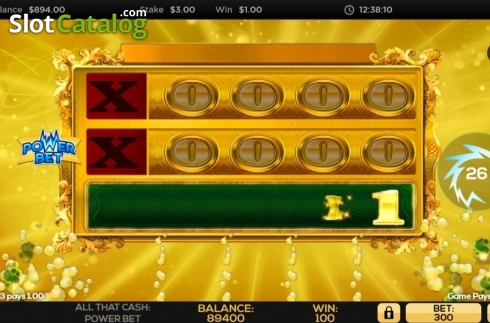 Οθόνη4. All That Cash Power Bet Κουλοχέρης 